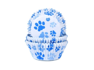 Cupcake Baking Cases - Blue Paws